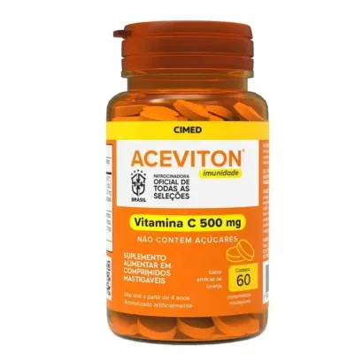 Vitamina C Aceviton Imunidade 60 Comprimidos Mastigáveis